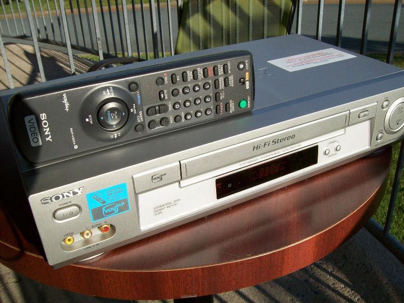 Sony VCR with Remote Control