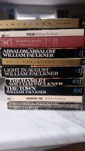 William Faulkner - 10 books - 20$ obo