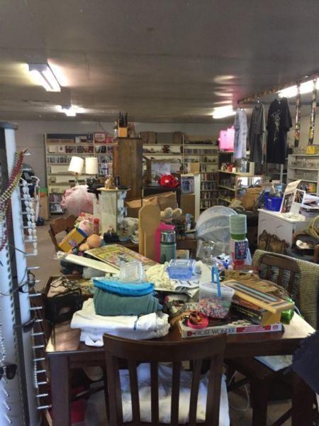 Large indoor and outdoor yard sale