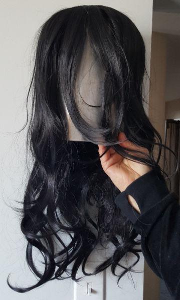 Long Black Wavy Hair Wig