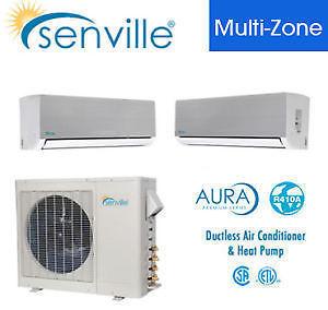 27000 BTU Dual Zone air conditioner with Heat Pump & INVERTER