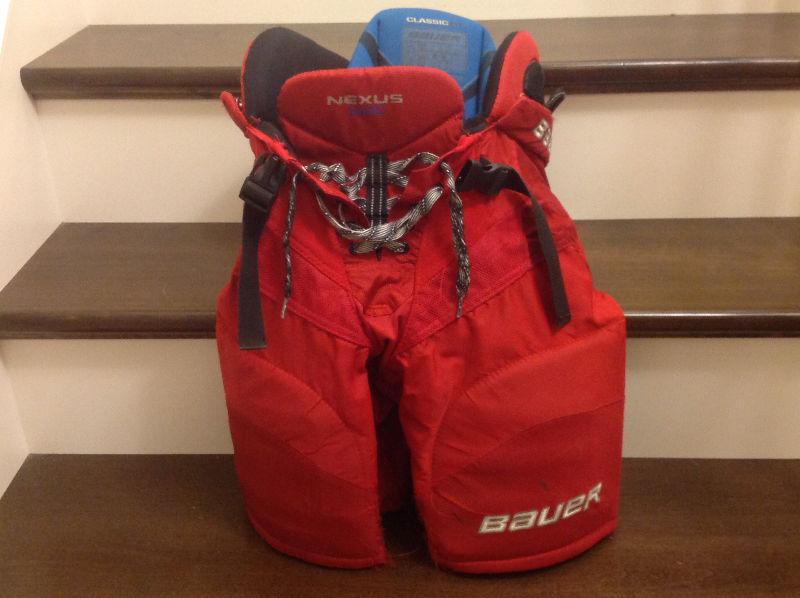 Bauer Junior red hockey pants - 2 pairs