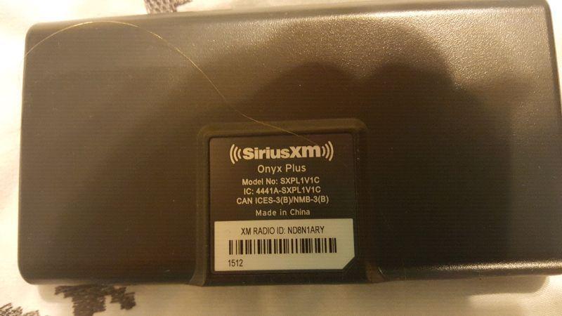 Sirius XM Onyx plus with car kit
