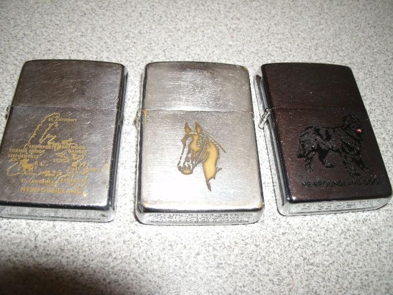 3 collectable zippo lighters 15 each or 3 for 40