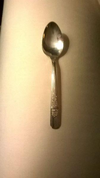 Wm. a Rogers silverplate spoon - Wildrose pattern