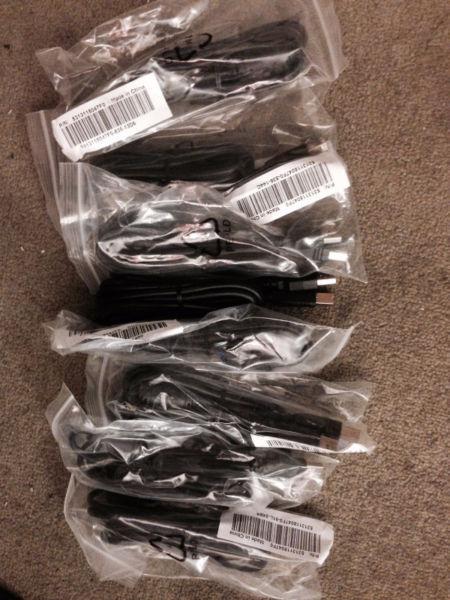 USB cords qty 8