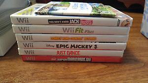 Wii console and games