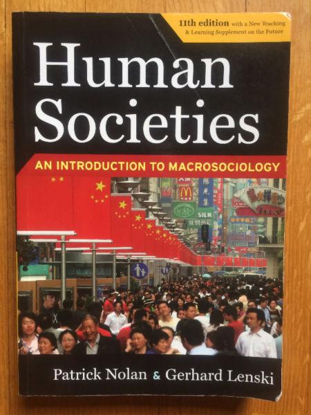 Human Societies: An Introduction to Macrosociology