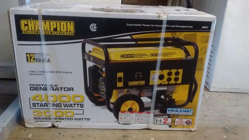 Never used 4000/3000 champion generator