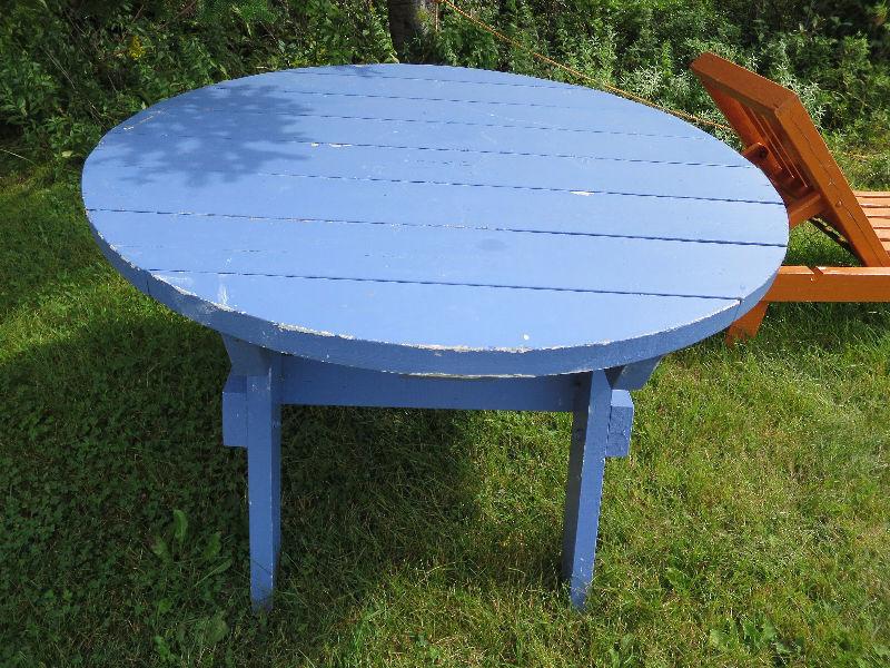 Sturdy Lawn Table. Price reduced so won't have to store