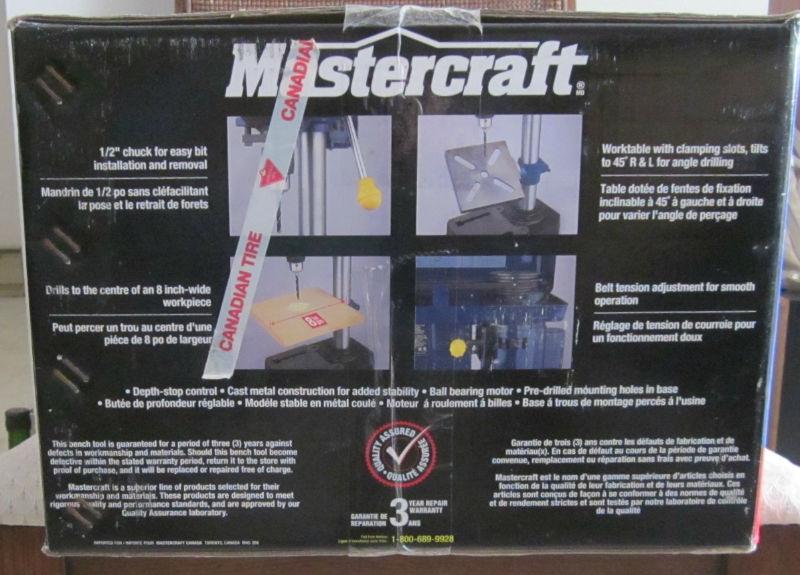 Mastercraft Drill Press