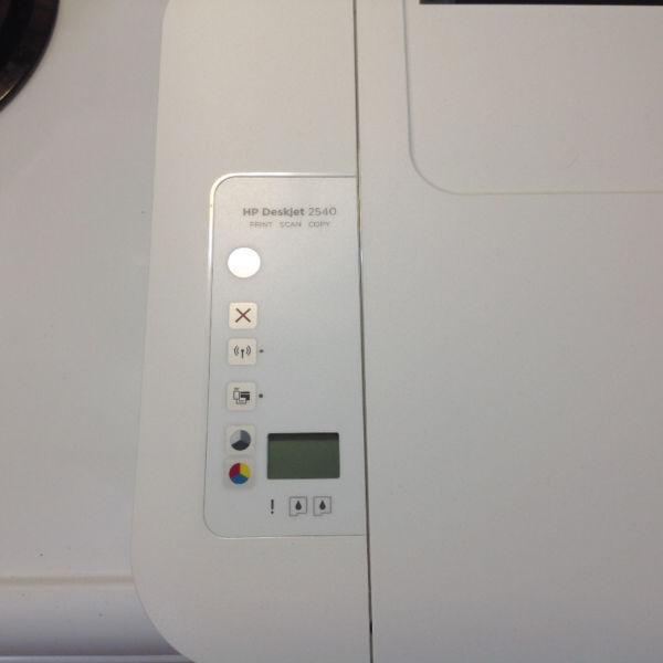 Printer. HP Wireless Model 2540 print scan copy