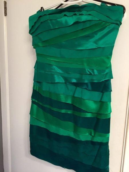 Strapless multi layered dress