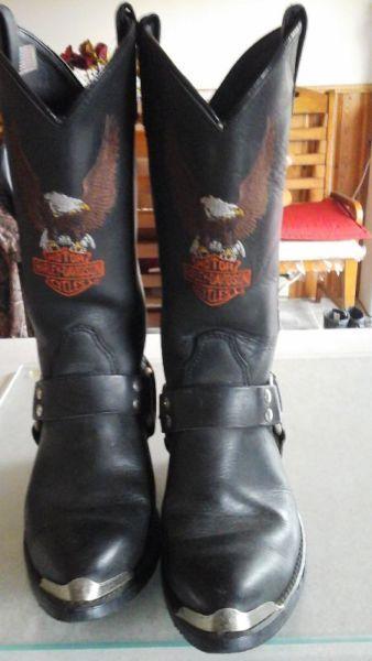 NEWPRICE-Harley Davidson motocycle western cowboy boots