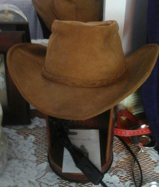 real suede fedora western hat