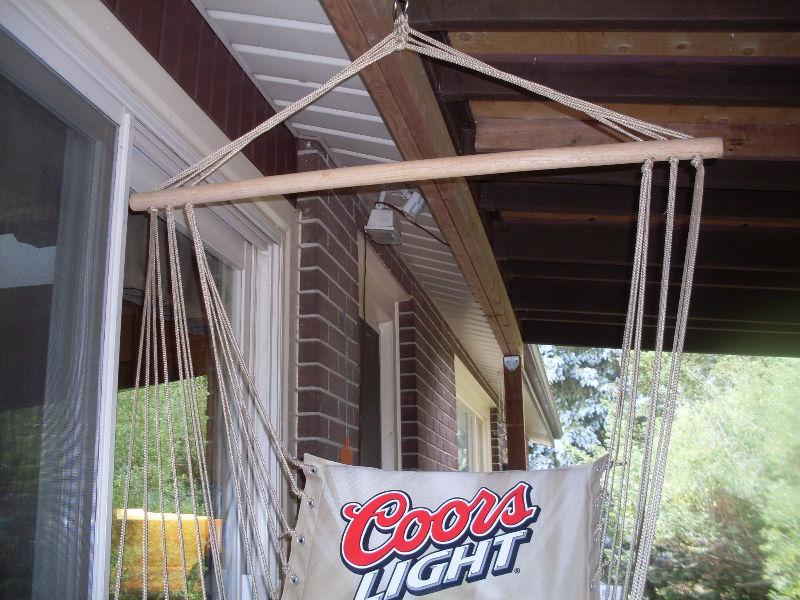 Coors Light Hanging Swing Chair *NEW*