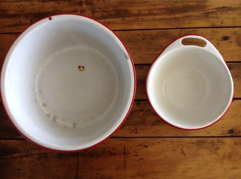 Vintage Enamelware bowls