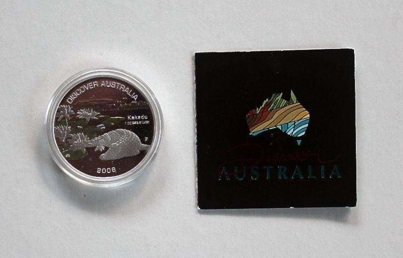 2008 Australian $1 Silver Discover Australia Coin
