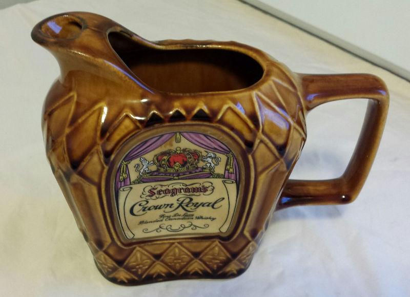 Crown Royal Ceramic Pitcher - Reduced Price!!!