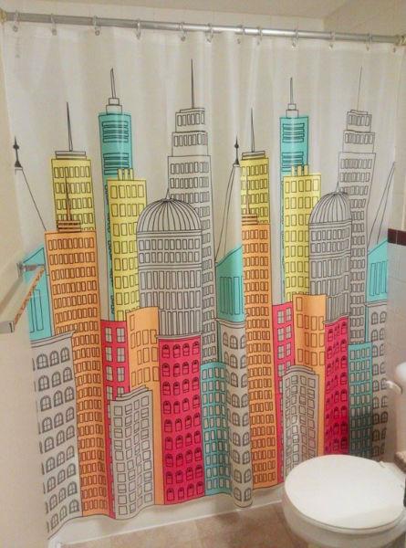 Shower curtain (cityscape) for sale!