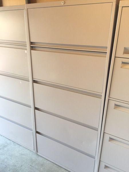 Low-Priced 5 Drawer Filing Cabinets (FREE DELIVERY)