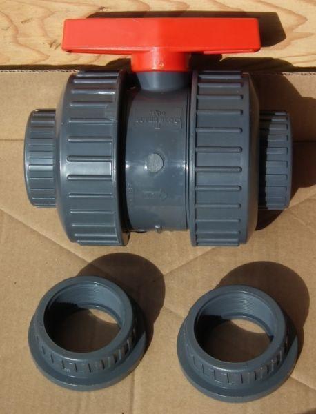 PVC True Union Ball Valves with Teflon Seats (The Super Bloc)