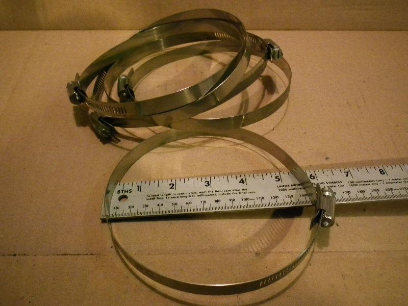 Stainless Steel Hose Clamps (10 per box) 2.75-3.25