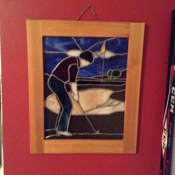 Stained Glass Golf Picture