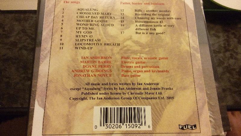 CD - Jethro Tull - Aqualung Live