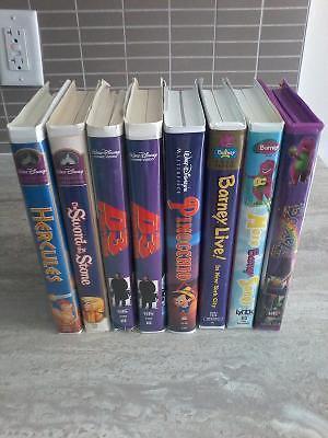 Lot of 8 Kids VHS Movies