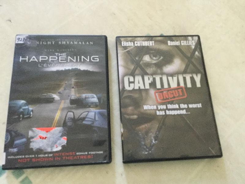 The happening DVD and captivity DVD