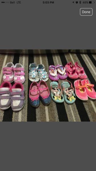Lot of toddler sz 8 shoes