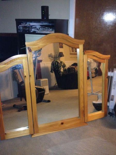 Pine mirror
