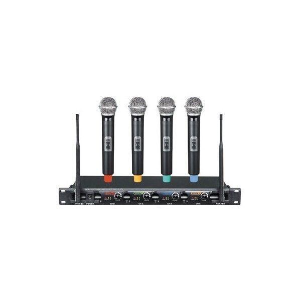 PPA41: 4-Channel UHF Wireless Microphone System