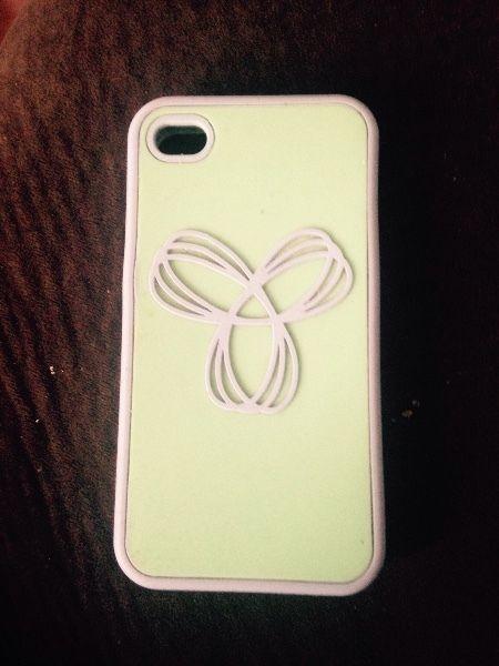 TNA iPhone 4/4s case purple and sea foam green