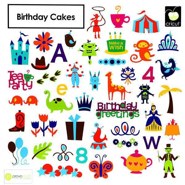 Cricut Cake Birthday Cakes Cartridge - $40