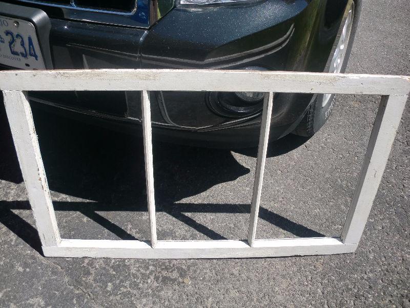 Large Antique Window frame 40 inches by 25 inches