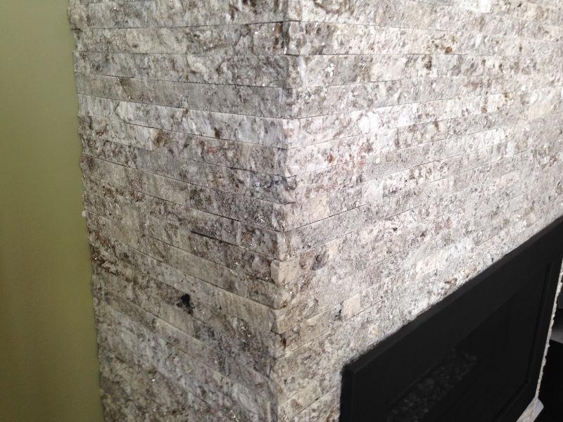 Split-stone Granite veneers for kitchens or feature walls