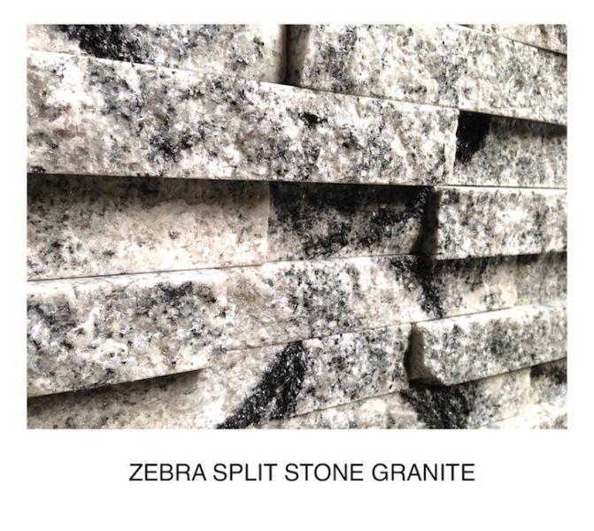 Split-stone Granite veneers for kitchens or feature walls