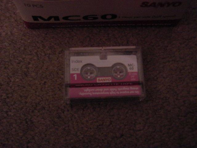 New Case of 10 Sanyo Micro Cassette Tapes