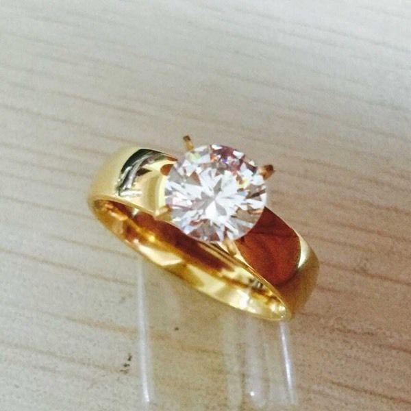 18k plated ring