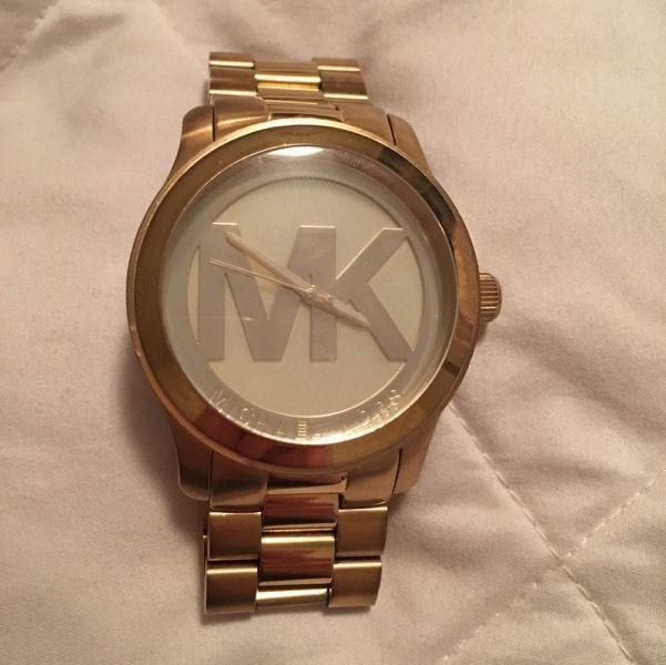 Michael Kors women's gold oversize watch MK5473