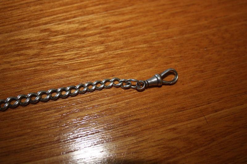 STERLING SILVER POCKET WATCH CHAIN