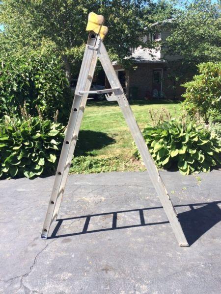 6' Step Ladder and 11' Extension Ladder in One