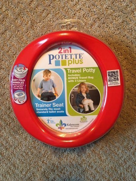 Potette plus travel potty and trainer seat