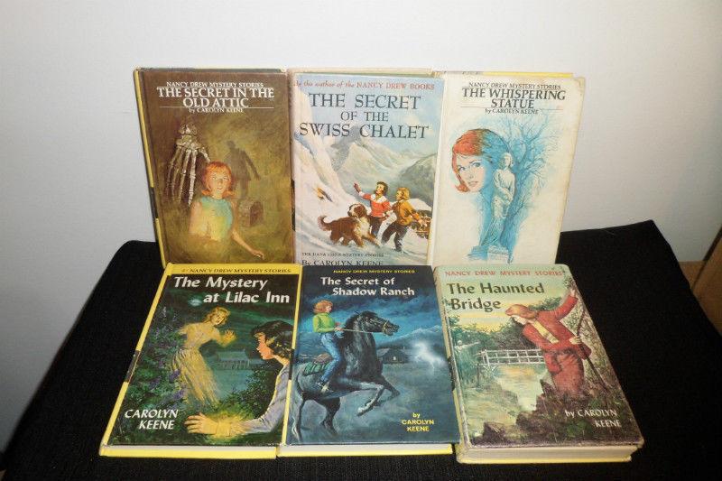 Nancy Drew Mystery - Hardcover Book Lot of 6 - 1958 and up