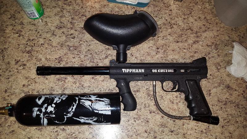 Selling Tippman 98 custom paintball gun. Lightly used