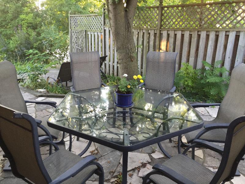 Patio table and chairs $150 obo