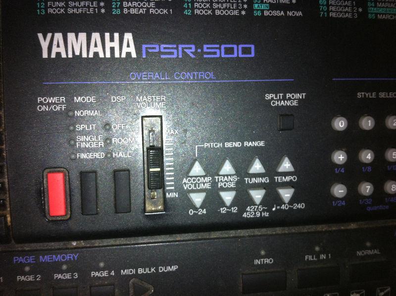 Yamaha PSR-500 Piano Keyboard