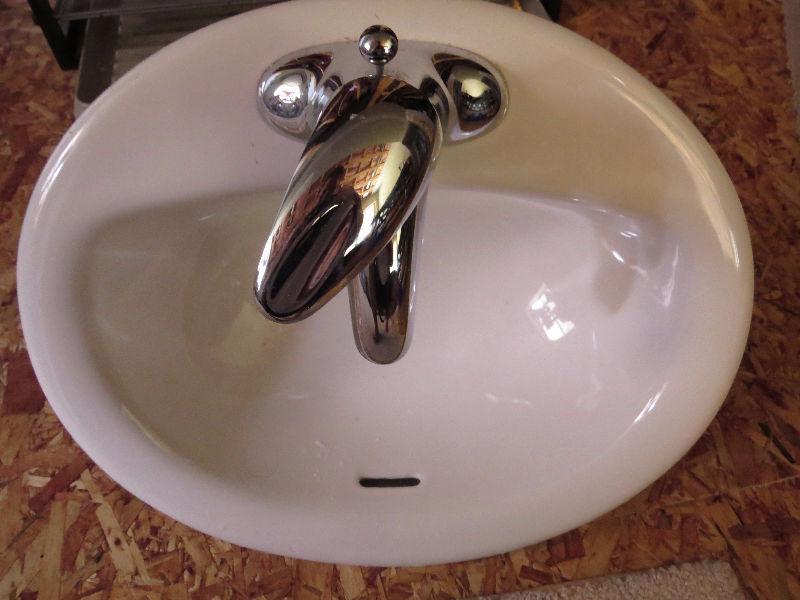 Contrac drop in sink with Am Standard faucet, 2 available